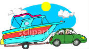 0060-0807-0814-2524_Car_Towing_a_Boat_clipart_image.jpg
